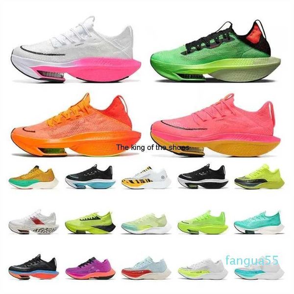 2023- running shoes designer alpha fly atomknit vaporfly pink dark green total orange hyper violet pegasus tempo type outdoor sneakers